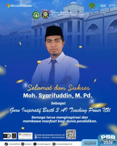Bapak Moh. Syarifuddin, M.Pd. Raih Penghargaan Guru Inspiratif Batch 3 AI Teaching Power NU